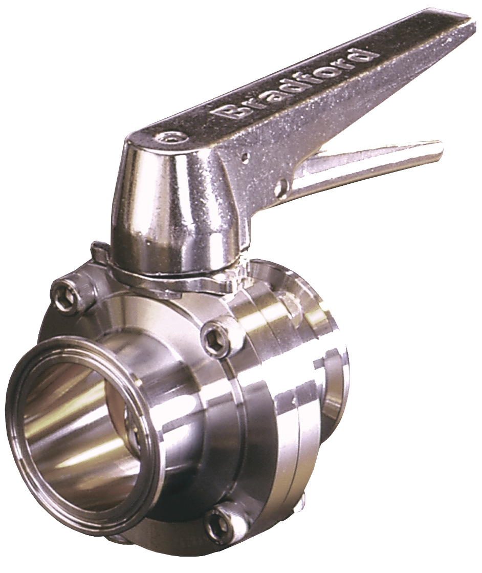 B5101 SERIES BUTTERFLY VALVE WITH TRIGGER HANDLE CLAMP END